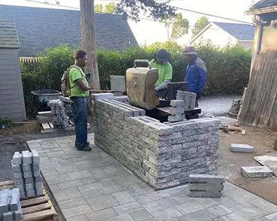 What is hardscape construction?